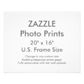Benutzerdefiniertes 20" x 16" Foto Drucke US-Frame (Vorne)