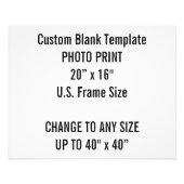 Benutzerdefiniertes 20" x 16" Foto Drucke US-Frame (Vorne)