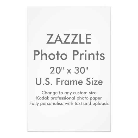 Benutzerdefiniertes 20" x 30" Foto Drucke US-Frame (Vorne)