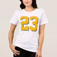 Benutzerdefiniertes 23 Shirt, nummeriertes Tri-Ble