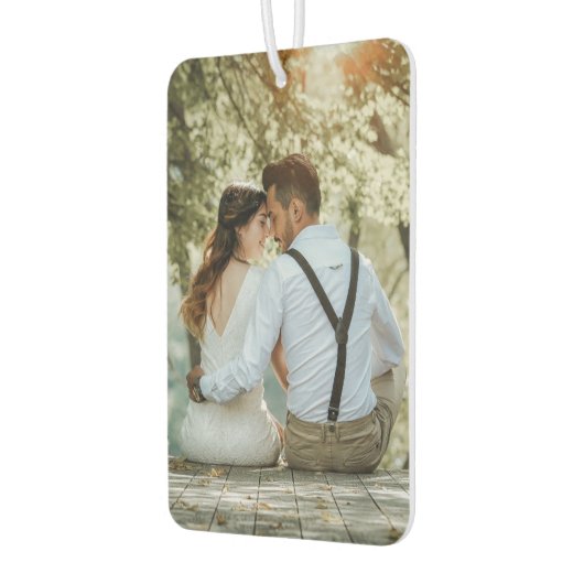 Benutzerdefiniertes 2-Foto-Doppelwagen Autolufterfrischer (Links)