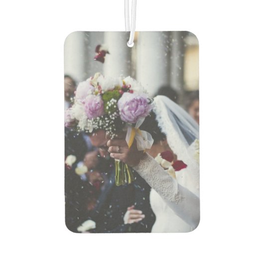 Benutzerdefiniertes 2-Foto-Doppelwagen Autolufterfrischer (Rückseite)