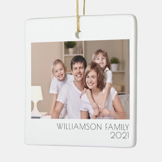 Benutzerdefiniertes 2-Foto-Foto für 2-seitige Fami Keramikornament (Links)