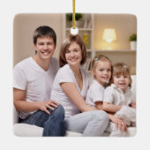 Benutzerdefiniertes 2-Foto-Foto für 2-seitige Fami Keramikornament (Rückseite)