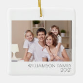 Benutzerdefiniertes 2-Foto-Foto für 2-seitige Fami Keramikornament (Vorderseite)