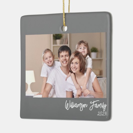 Benutzerdefiniertes 2-Foto-Foto für 2-seitige Fami Keramikornament (Links)