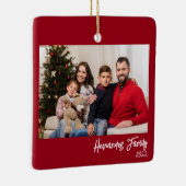 Benutzerdefiniertes 2-Foto-Foto mit zweiseitiger F Keramikornament (Rechts)