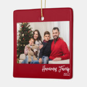 Benutzerdefiniertes 2-Foto-Foto mit zweiseitiger F Keramikornament (Links)