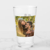 Benutzerdefiniertes 2 Foto Modern Keepake Glas (Rückseite)