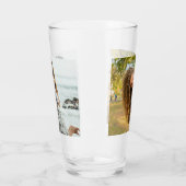 Benutzerdefiniertes 2 Foto Modern Keepake Glas (Links)
