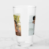 Benutzerdefiniertes 2 Foto Modern Keepake Glas (Rechts)
