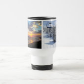 Benutzerdefiniertes 2 Foto Personalisiert Reisebecher (Mittel)