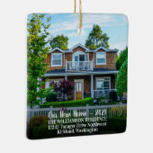 Benutzerdefiniertes 2-seitiges neues Zuhause-Foto  Keramikornament (Rechts)