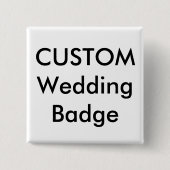 Benutzerdefiniertes 2" Square Abzeichen Button (Vorderseite)