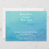 Benutzerdefiniertes 3 Blau/Aquamarines Ombre Wasse Einladung (Vorderseite)