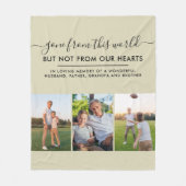 Benutzerdefiniertes 3-Foto-Gitter in der Geliebten Fleecedecke (Vorderseite)