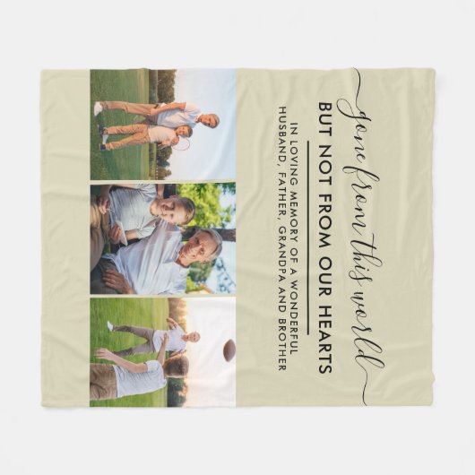 Benutzerdefiniertes 3-Foto-Gitter in der Geliebten Fleecedecke (Vorderseite (Horizontal))