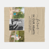 Benutzerdefiniertes 3-Foto in der Liegefläche Fleecedecke (Vorderseite (Horizontal))