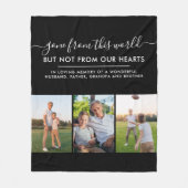 Benutzerdefiniertes 3-Foto-Raster in Love Memory B Fleecedecke (Vorderseite)