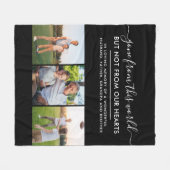 Benutzerdefiniertes 3-Foto-Raster in Love Memory B Fleecedecke (Vorderseite (Horizontal))
