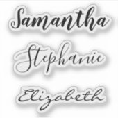 Benutzerdefiniertes 3-Name-Insulbler-Decal-Laptop Aufkleber (Vorderseite)