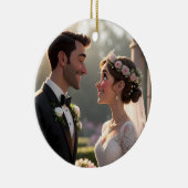 Benutzerdefiniertes 3D-Cartoon-Portrait aus Foto Keramik Ornament (Rechts)