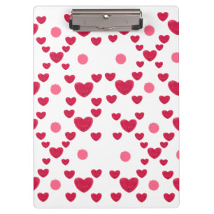 Benutzerdefiniertes 3D-Jelly-Hearts- und Polka-Dot Klemmbrett