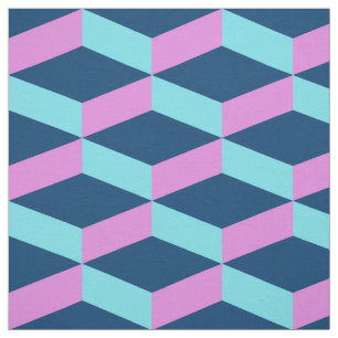 Benutzerdefiniertes 3D-quadratisches geometrisches Stoff