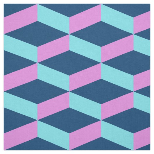 Benutzerdefiniertes 3D-quadratisches geometrisches Stoff (Muster)