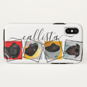 Benutzerdefiniertes 4-Foto Handgeschriebenes Monog Case-Mate iPhone Hülle (Rückseite (Horizontal))