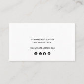 Benutzerdefiniertes 4-Loch-Display für graue Logok Visitenkarte (Rückseite)