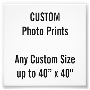 Benutzerdefiniertes 4" x 4" Foto Print (oder belie