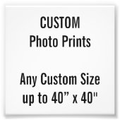Benutzerdefiniertes 4" x 4" Foto Print (oder belie (Vorne)