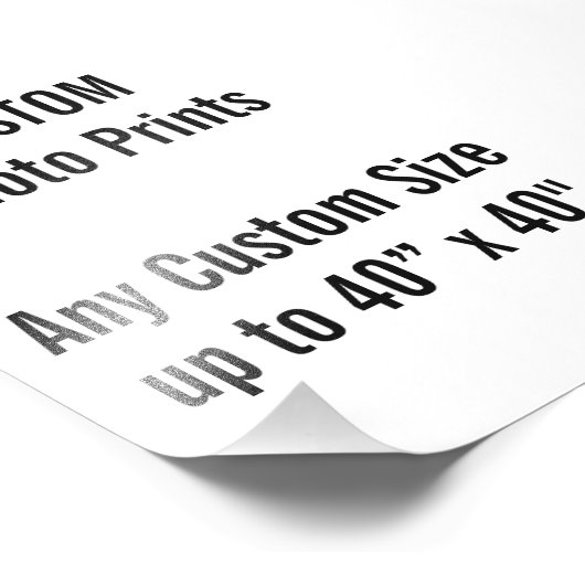 Benutzerdefiniertes 4" x 6" Foto Print (oder belie (Ecke)