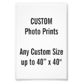 Benutzerdefiniertes 4" x 6" Foto Print (oder belie (Vorne)