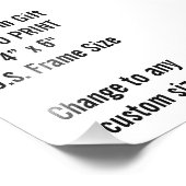 Benutzerdefiniertes 4 Zoll x 6 Zoll Foto Print (US (Ecke)