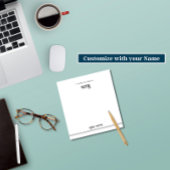 Benutzerdefiniertes 5.5x6 Notepad, Personalisierte Notizblock