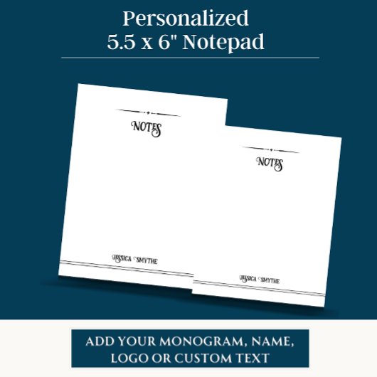 Benutzerdefiniertes 5.5x6 Notepad, Personalisierte Notizblock