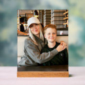 Benutzerdefiniertes 5" x 7" Desktop-Blockformat Acrylschild (Neutral)