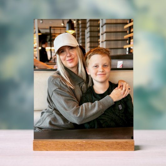 Benutzerdefiniertes 5" x 7" Desktop-Blockformat Acrylschild (Neutral)