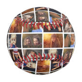 Benutzerdefiniertes 6-Bild-Collage-Bildmuster Baseball (Rückseite)