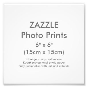 Benutzerdefiniertes 6" x 6" Square Foto Druckvorla