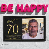 Benutzerdefiniertes 70. Geburtstagsbanner mit Foto Banner