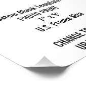 Benutzerdefiniertes 7 Zoll x 5 Zoll Foto Print (US (Ecke)