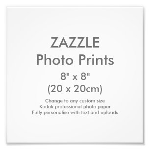 Benutzerdefiniertes 8 Zoll x 8 Zoll Foto Druckvorl