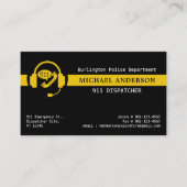 Benutzerdefiniertes 911-Logo für den Dispatcher mi Visitenkarte (Vorderseite)