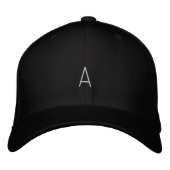 Benutzerdefiniertes "A" Monogramm gedruckter Tall  Bestickte Baseballkappe (Vorderseite)