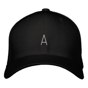 Benutzerdefiniertes "A" Monogramm gedruckter Tall Bestickte Baseballkappe