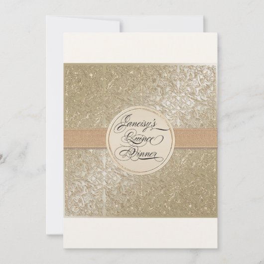 Benutzerdefiniertes Abendessen Einladung (Vorderseite)