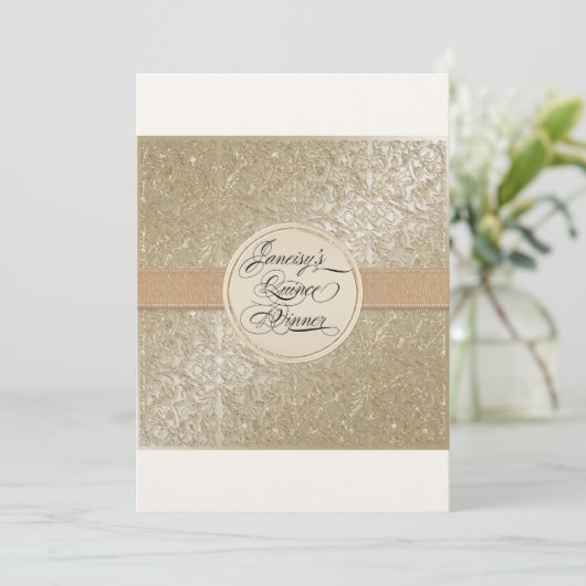 Benutzerdefiniertes Abendessen Einladung (Stehend Vorderseite)